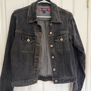 Lowrise Black Washed Denim Jacket